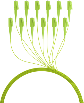 Faserpigtail LC OM5  -- Limettengrün 2m - 1 Stück, O3686.2OM5 (Produktbild 1)