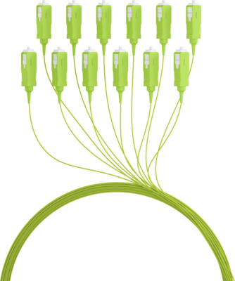 Faserpigtail SC OM5  -- Limettengrün 2m - 1 Stück, O3685.2OM5 (Produktbild 1)