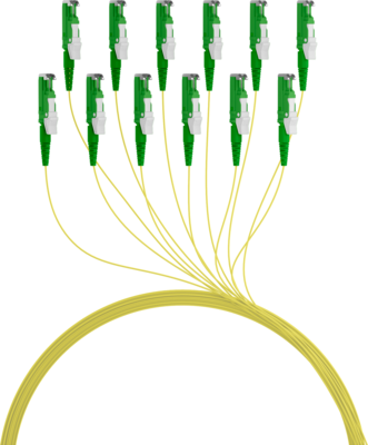 Faserpigtail E2000©/APC OS2 G652D -- Gelb 2m - 1 Stück, O0770.2 (Produktbild 1)