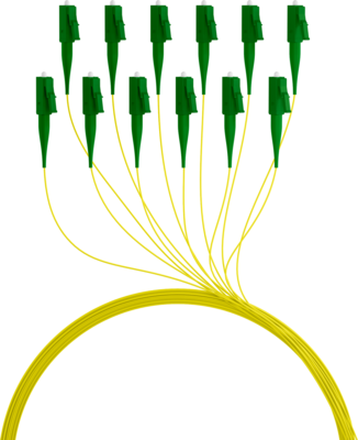 Faserpigtail LC/APC OS2 G652D -- Gelb 2m - 1 Stück, O0485.2 (Produktbild 1)