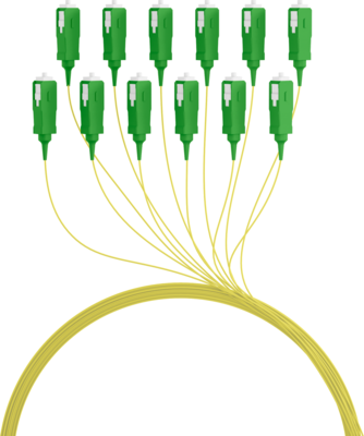 Faserpigtail SC/APC OS2 G657A2 -- Gelb 2m - 1 Stück, FTTH-PIGTAIL-SCA1 (Produktbild 1)