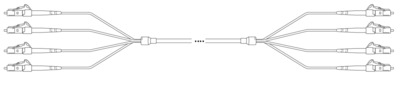 A-DQ(ZN)B2Y 12G 50/125µm  LC - LC OM3 -- 1 Meter, O8342.1ADQOM3 (Produktbild 1)