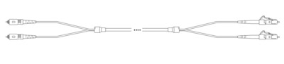 Breakout I-V(ZN) HH OS2 9/125µmm SC/LC -- 12E 1,0m, O1873.1 (Produktbild 1)