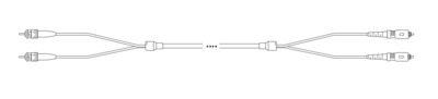 Breakout I-V(ZN) HH OS2 9/125µmm ST/SC 2E -- 1,0m, O1801.1 (Produktbild 1)