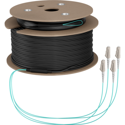 Trunkkabel U-DQ(ZN)BH OM3 4G (1x4) LC-LC -- 200m Dca LSZH, O8303S200OM3 (Produktbild 1)