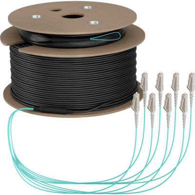 Trunkkabel U-DQ(ZN)BH OM3 8G (1x8) LC-LC -- 120m Dca LSZH, O8322S120OM3 (Produktbild 1)