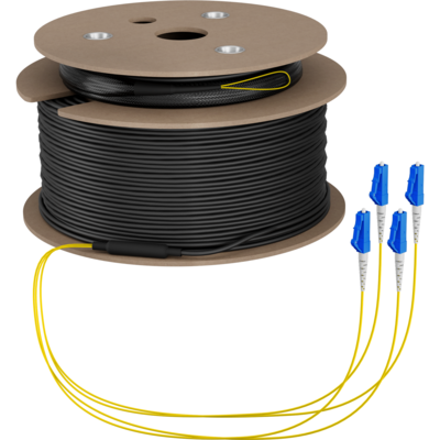 Trunkkabel U-DQ(ZN)BH OS2 4E (1x4) LC-LC -- 100m Dca LSZH G657A1, O8303S100OS2 (Produktbild 1)