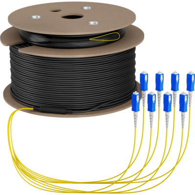 Trunkkabel U-DQ(ZN)BH OS2 8E (1x8) SC-SC -- 110m Dca LSZH G657A1, O8321S110OS2 (Produktbild 1)