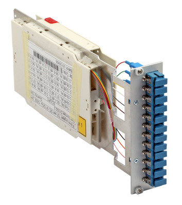 Moduleinschub 3HE/7TE, 50/125µm OM3, 12x -- SC Simplex beige, B88403.12OM3 (Produktbild 1)