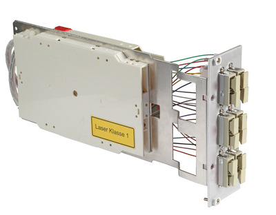 Moduleinschub 3HE/7TE, 9/125µm OS2, 6x -- SC/APC Duplex grün, B88228.12 (Produktbild 1)