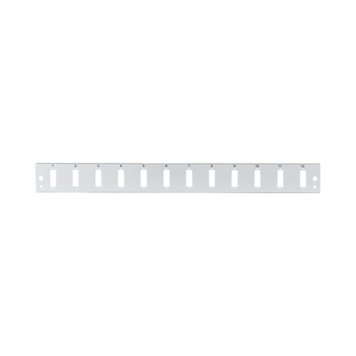 Frontblende 12 x SC Duplex/LC Quad -- ,vertikal, grau, SB-FP-12SC-D-V (Produktbild 1)