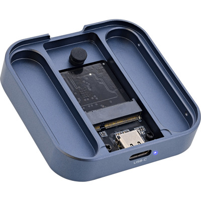 InLine® Clip Case - Magnetisches USB-C Gehäuse für SATA III & NVMe M.2 SSDs (Produktbild 3)