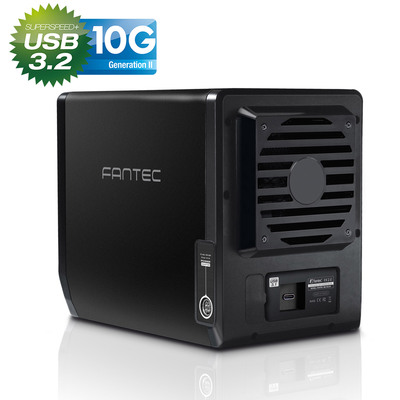 FANTEC QB-35U31 Storagegehäuse 4x3,5 SATA HDD/SSD, USB3.2, USB-C, 10G  (Produktbild 5)