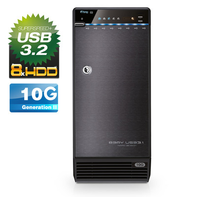 FANTEC QB-X8U31 8x 3.5 HDD Festplattengehäuse USB 3.2 (Produktbild 2)