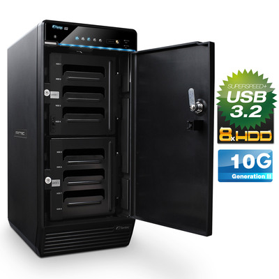 FANTEC QB-X8U31 8x 3.5 HDD Festplattengehäuse USB 3.2 (Produktbild 3)