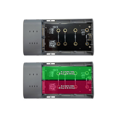 LC-Power LC-DOCK-C-M2, Docking Station / M.2-SSD-Gehäuse, 1x NVMe- und SATA-M.2 (Produktbild 6)