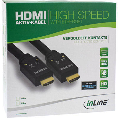 InLine® HDMI Aktiv-Kabel, HDMI-High Speed mit Ethernet, 4K2K, ST/ST, 15m (Produktbild 3)