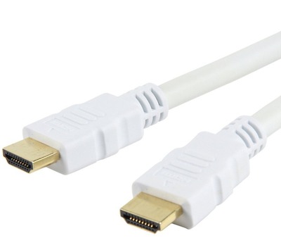 HDMI High Speed mit Ethernet Kabel A/A -- Stecker/Stecker, weiß, 3 m, ICOC-HDMI-4-030WH (Produktbild 1)