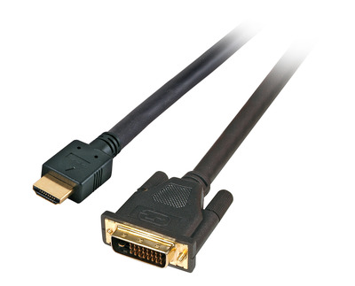 HighSpeed HDMI - DVI Kabel,HDMI A - DVI -- 24+1 St-St 3m, schwarz, K5432SW.3 (Produktbild 1)