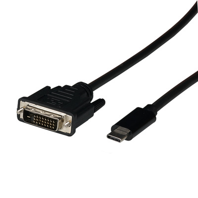 USB Typ C - DVI-D Kabel, USB Typ-C -- Stecker - DVI-D Stecker, 1080P, 2m, EBUSBC-DVIK.2 (Produktbild 1)