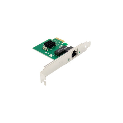 InLine® Gigabit Netzwerkkarte, 1x RJ45 1Gb/s, PCIe x1, low profile Slotblech (Produktbild 2)