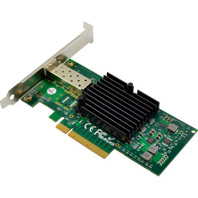 InLine® 10-Gigabit Netzwerkkarte, 1x SFP+, PCIe x8, inkl. low profile Slotblech (Produktbild 2)