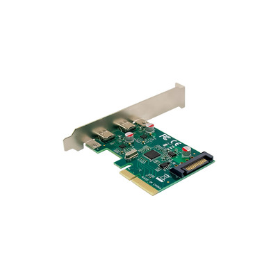 InLine® Schnittstellenkarte, PCIe x4, USB 3.2 Gen.2, 2x USB-C (Produktbild 2)