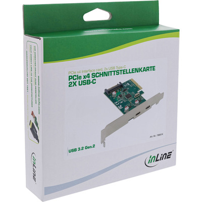 InLine® Schnittstellenkarte, PCIe x4, USB 3.2 Gen.2, 2x USB-C  (Produktbild 5)