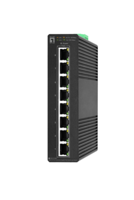 Hilbert 8-Port Industrie Gigabit PoE  -- 8 PoE Outputs 802.3at/af PoE, IGS-2108P (Produktbild 1)