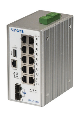 Hutschienen Switch 8x 100/1000T RJ45 mit -- PoE,2 x 100/1000 SFP, IPS-3110SFP (Produktbild 1)