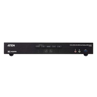 ATEN CS1844 KVMP-Switch 4-fach, 4K HDMI, Dual Display, USB 3.0, Audio (Produktbild 3)