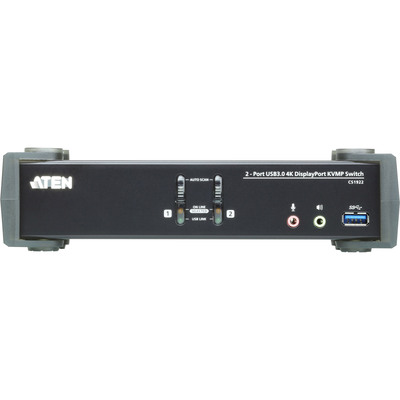 ATEN CS1922 KVMP-Switch 2-fach, DisplayPort, USB 3.0, für 2 Displays, 4K (Produktbild 3)