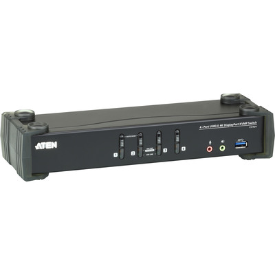 ATEN CS1924 KVMP-Switch 4-fach, DisplayPort, USB 3.0, für 4 Displays, 4K (Produktbild 2)