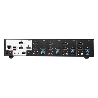 ATEN CS1964 KVMP-Switch 4-fach, DisplayPort für 3 Displays 4K, USB 3.0, Audio (Produktbild 2)