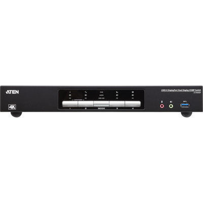 ATEN CS1944DP KVMP-Switch 4-fach, DisplayPort für 2 Displays 4K, USB 3.0, Audio (Produktbild 2)