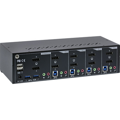 InLine® KVM Desktop Switch, 4-fach, Dual-Monitor DP 1.2, 4K, USB 3.0, Audio (Produktbild 2)