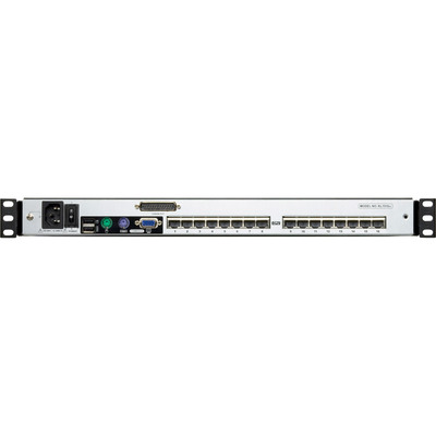 ATEN KL1516AN FR Cat.5 KVM-Switch 16-Port, 19-LCD, Dual-Rail, FR-Layout (Produktbild 2)