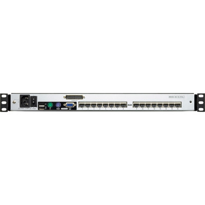 ATEN KL1516AM ES Cat.5 KVM-Switch 16-Port, 17-LCD, Dual-Rail, ES-Layout (Produktbild 2)