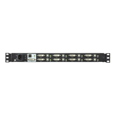 ATEN CL6708MW ES Single Rail KVM-Switch 8-Port 17,3-LCD (USB DVI) ES-Layout (Produktbild 3)