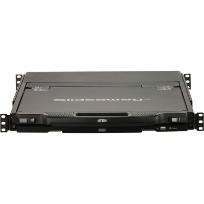 ATEN CL5800N US Dual Rail 19-LCD-Konsole, 19 1HE (PS/2-USB, VGA) US-Layout (Produktbild 6)