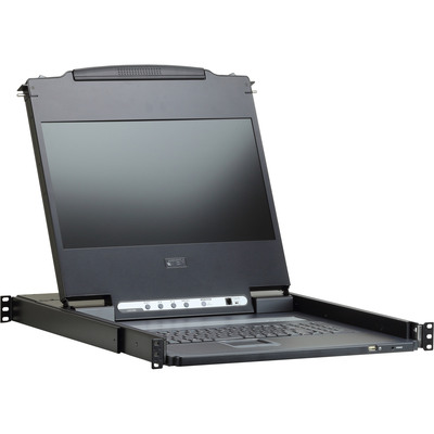 ATEN CL6700MW IT Single Rail 17,3-LCD Konsole (USB, HDMI / DVI / VGA) IT-Layout (Produktbild 2)