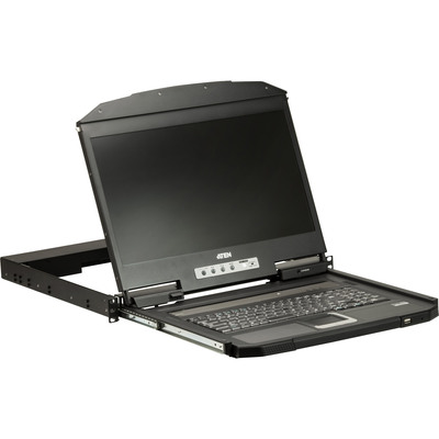 ATEN CL3700NW SL Kurze Tiefe Single Rail 18,5-LCD Konsole (USB HDMI), SL-Layout (Produktbild 2)