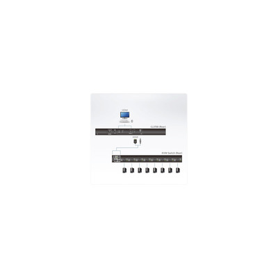 ATEN CL3700NW CH Kurze Tiefe Single Rail 18,5-LCD Konsole (USB HDMI), CH-Layout  (Produktbild 5)