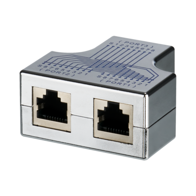 T-Modular-Adapter RJ45 Buchse/2xBuchse -- 1:1, geschirmt, 37528.1V2 (Produktbild 1)