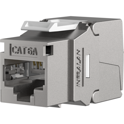 RJ45 Keystone STP, Cat.6A, 500MHz -- Komponenten zertifiziert, E-20091 (Produktbild 1)