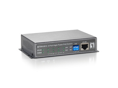 5-Port Fast Ethernet High Power PoE -- Switch, (120W), FSW-0513 (Produktbild 1)