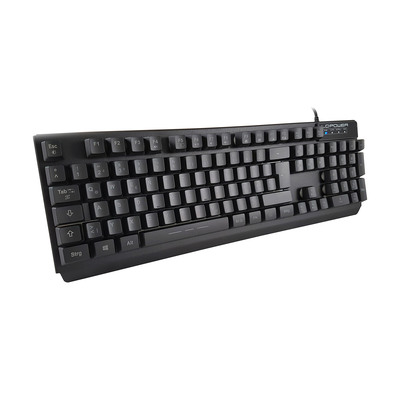 LC-Power LC-KEY-4B-LED Beleuchtete LED-Tastatur DE, USB, schwarz (Produktbild 2)