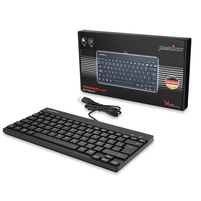 Perixx PERIBOARD-426, DE, kabelgebunden, USB Mini Tastatur mit flachen Tasten (Produktbild 2)