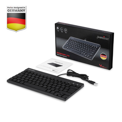 Perixx PERIBOARD-326 DE, Beleuchtete USB-Tastatur, kabelgebunden, schwarz (Produktbild 2)