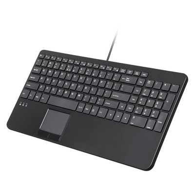 Perixx PERIBOARD-534 H DE, Kabelgebundene USB Tastatur - mit Touchpad und 2x Hub (Produktbild 3)